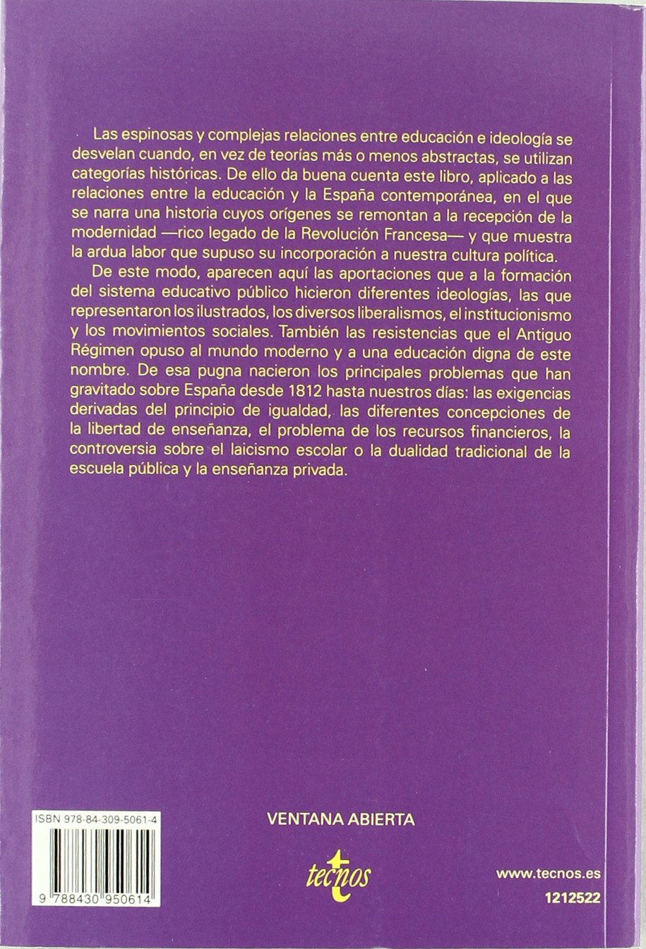 Educación e ideología en la España contemporánea (Ventana Abierta)