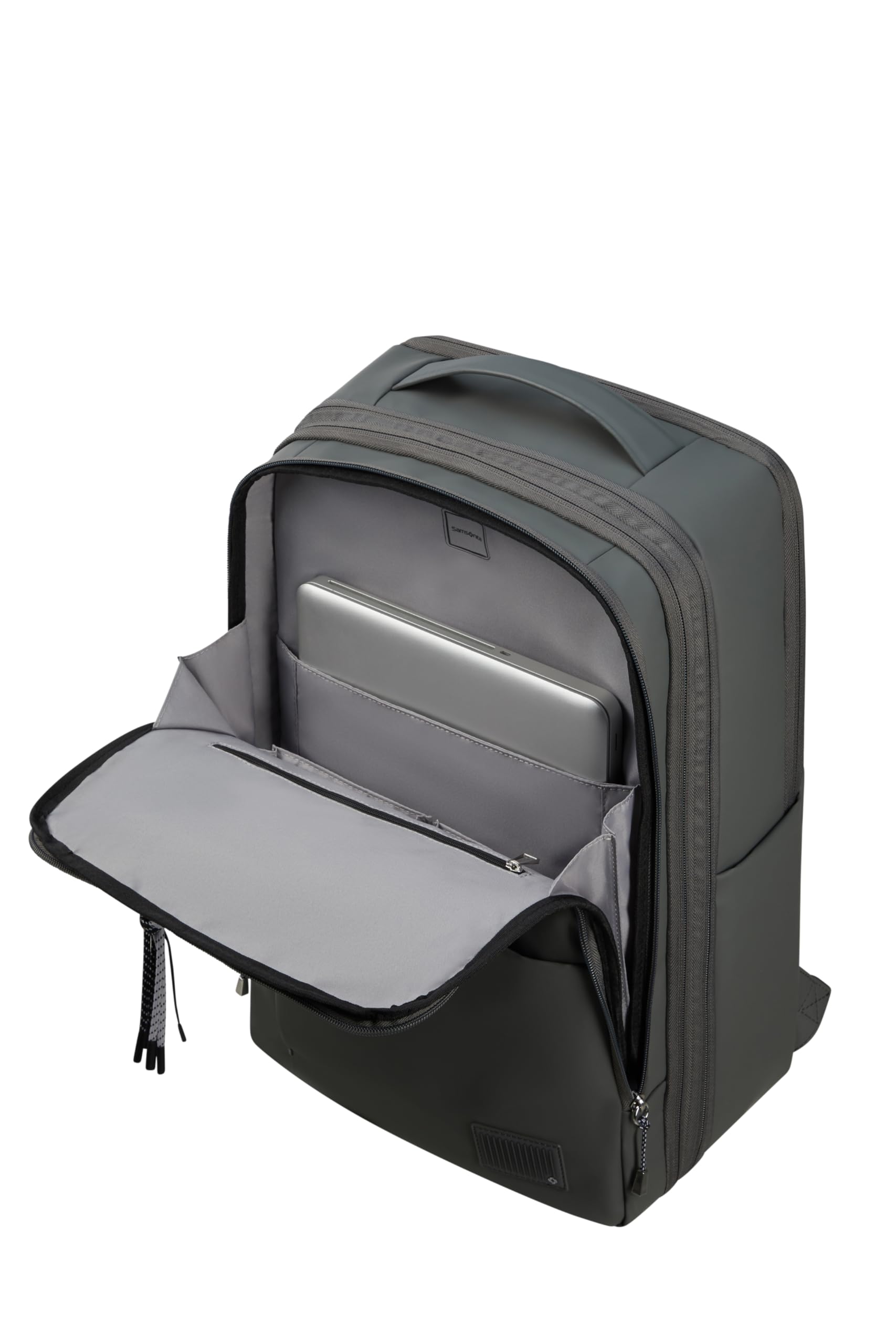 Samsonite Wander Last - EasyJet Kabinentasche (44 x 30 x 16.5/21.5 cm - 26/29 L - 1.30 kg) - Untersitz Handgepäck, Flugzeug Rucksack M, Underseat - Grün (Gunmetal Green)