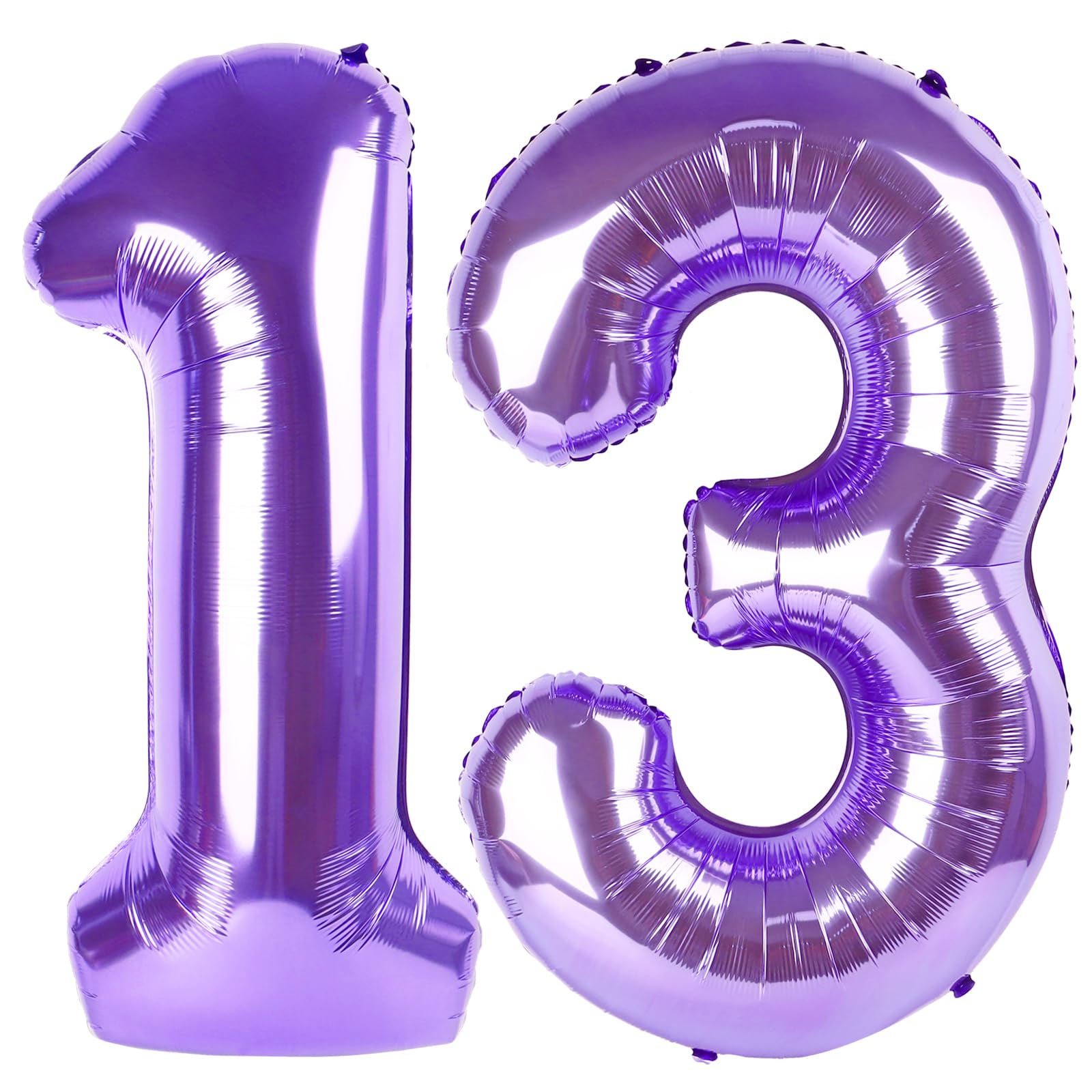 Photo 1 of 13 Balloon - Purple Birthday Number Balloons, 40 Inch Decorations Men Women