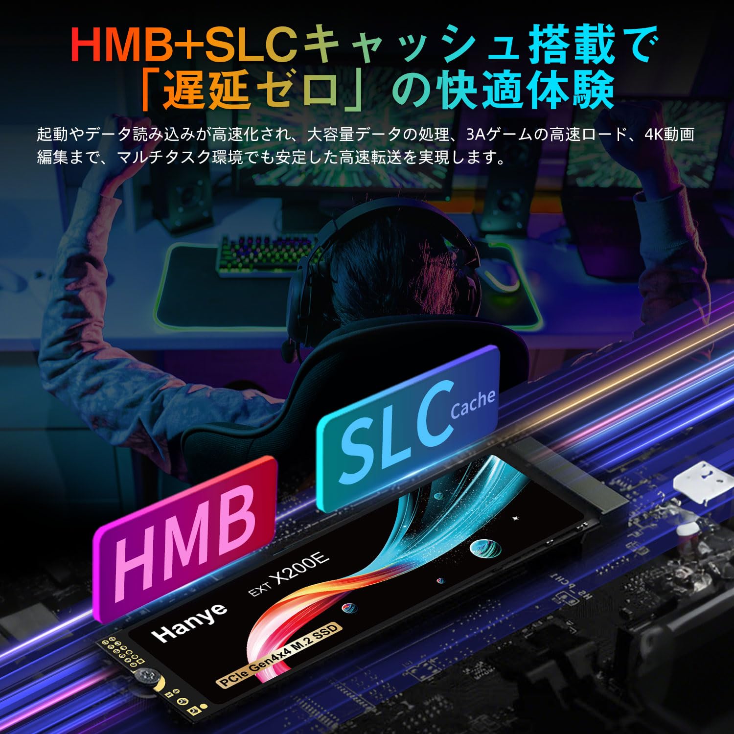 Amazon | Hanye SSD 2TB PCIe Gen4x4 M.2 NVMe 2.0 2280 PS5 Pro/PS5