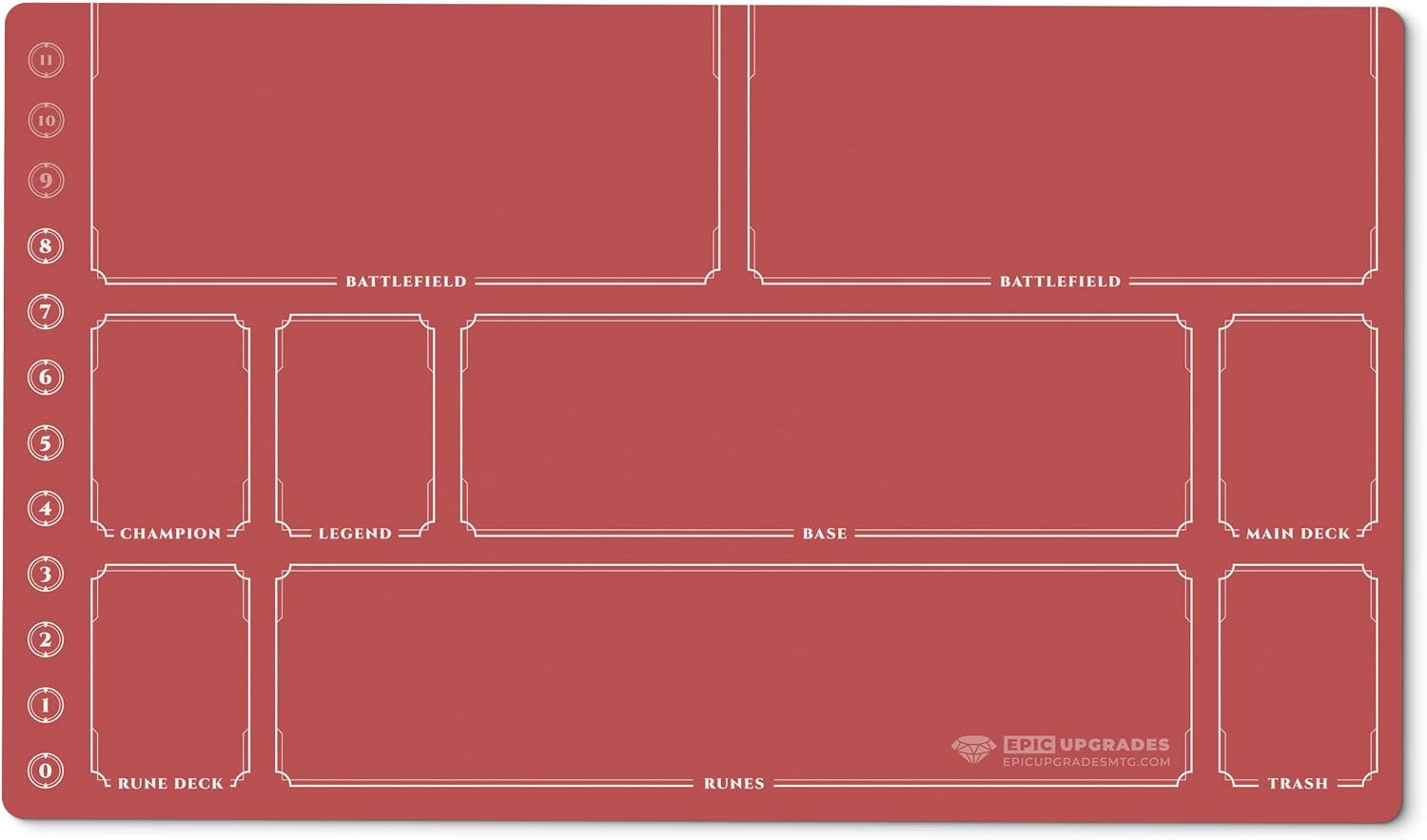 Riftbound Playmat with Zones | 24"x14" Unofficial Minimalist Card Mat | Play Mat Gift for Riftbound Player | 7 Color Options (Purple)
