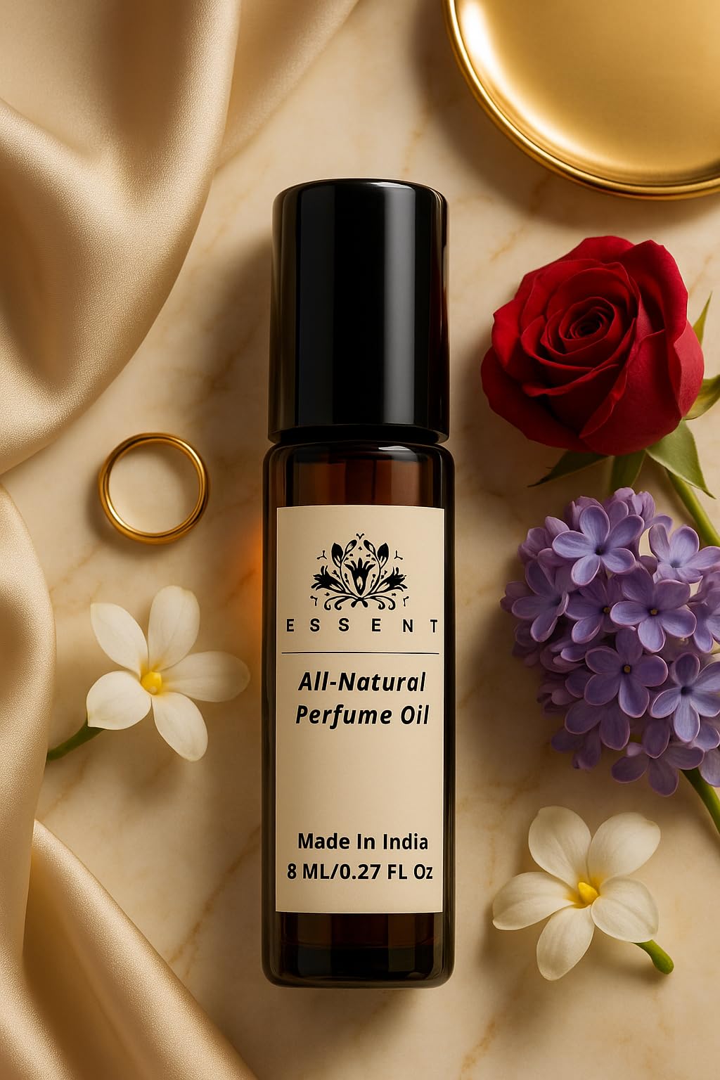 Essent Black Afgano Roll-On Attar | Inspired by Black Afgano by Nassomato] | Long Lasting Alcohol-Free Perfume Oil | Unisex Fragrance | 0.27 fl. oz. (8 ml)-image-30