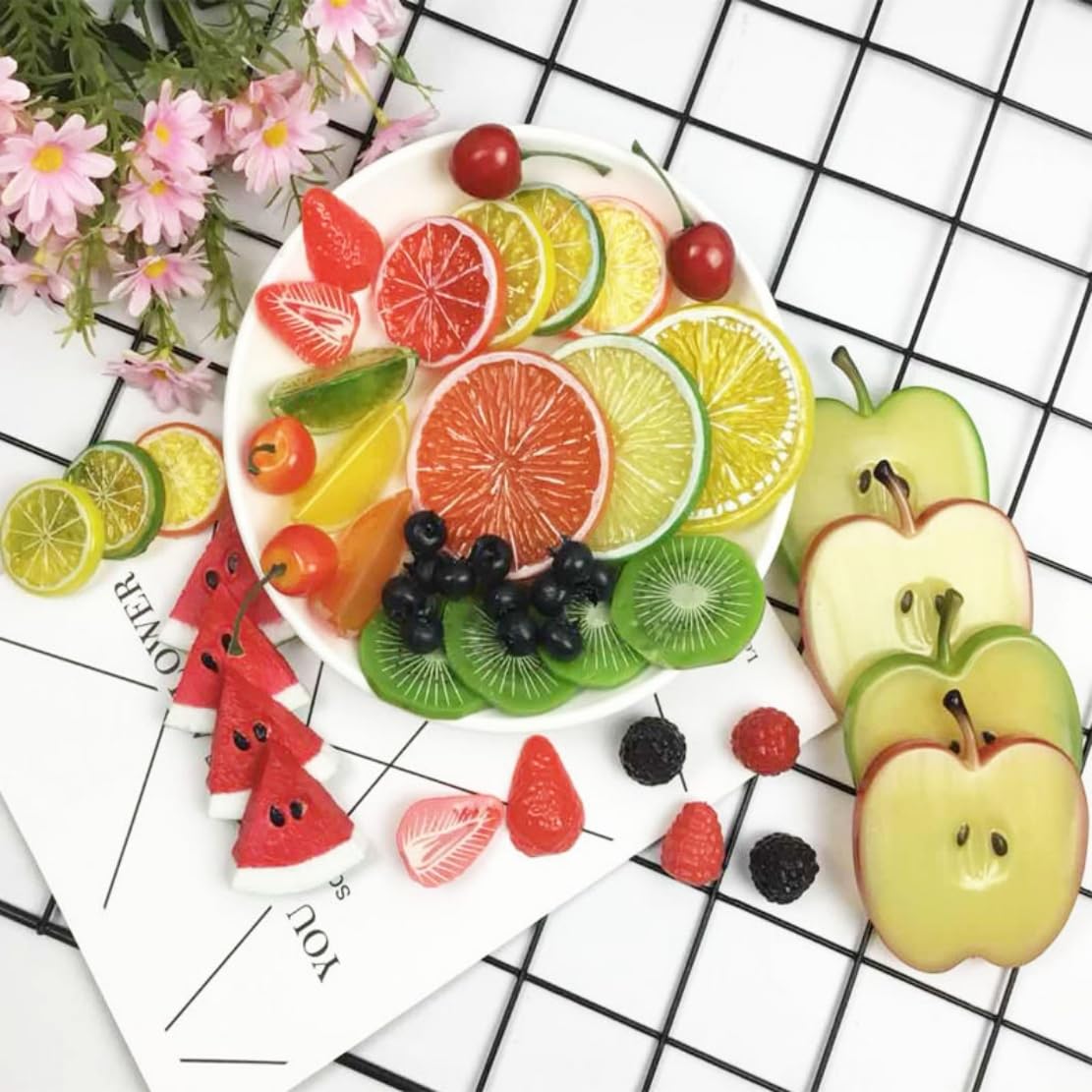 フルーツ・果実 Samplee Amazon | MuQianGan 食品 サンプル フェイク フルーツ 食品模型 レモン