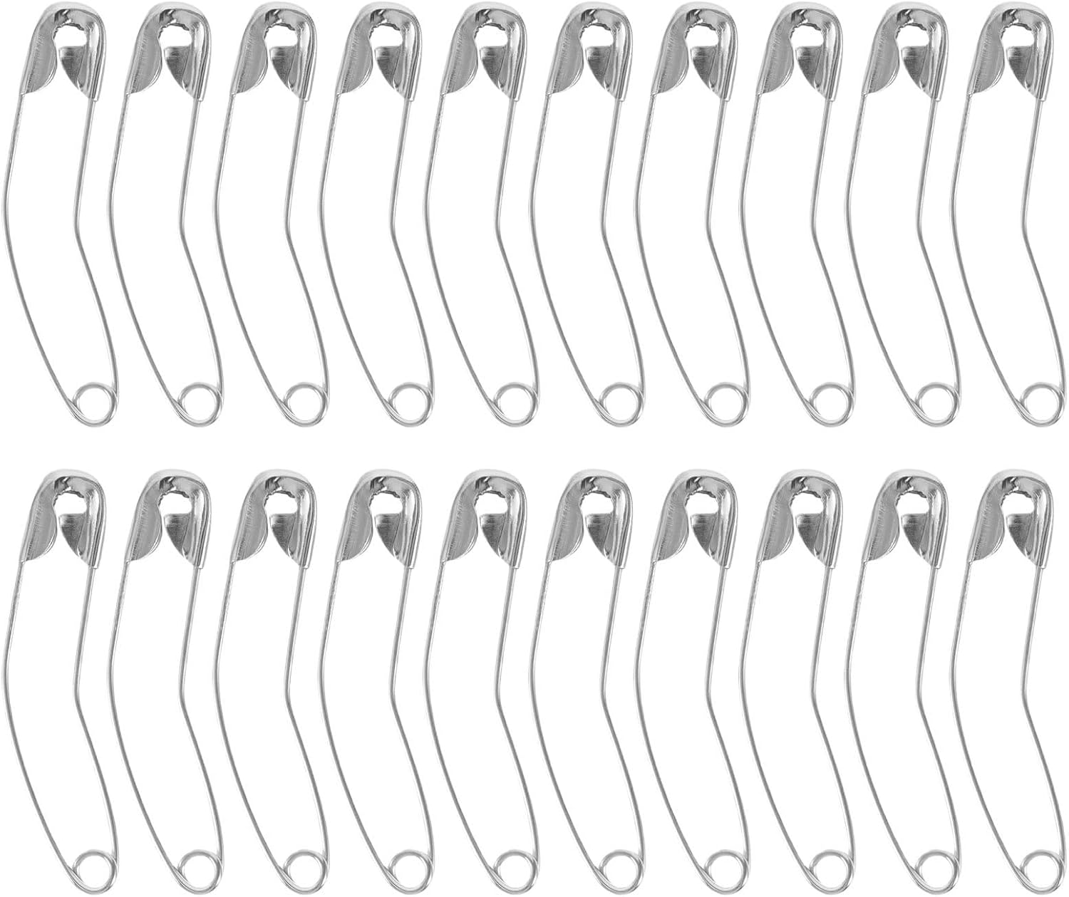 Artibetter 200pcs Curved Safety Pins, 2.1 Inch Bent Sewing Safety Quilting Pins Curved Accessories for Quilting Knitting Sewing Crafting Binding Patchwork Crafts