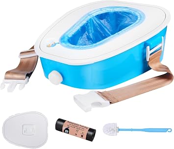 ARCITON Compact Car Portable Toilet Camping Indoor & Outdoor Toilet Toilet Travel Toilet Car Camping Hiking Long Excursion Traffic Jam Blue