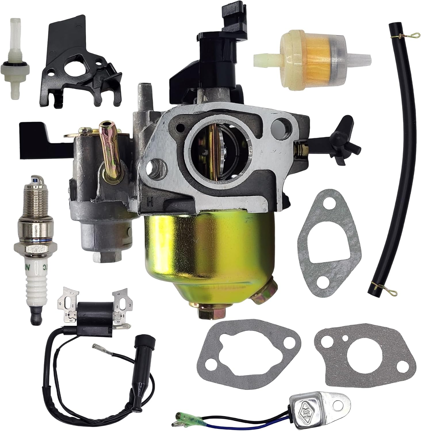 GX160 GX200 Carburetor with 17210-ZE1-517 Air Filter Tune Up Kit for Honda GX120 GX130 GX140 GX 160 GX168 GX200 5HP 5.5HP 6.5HP Engine