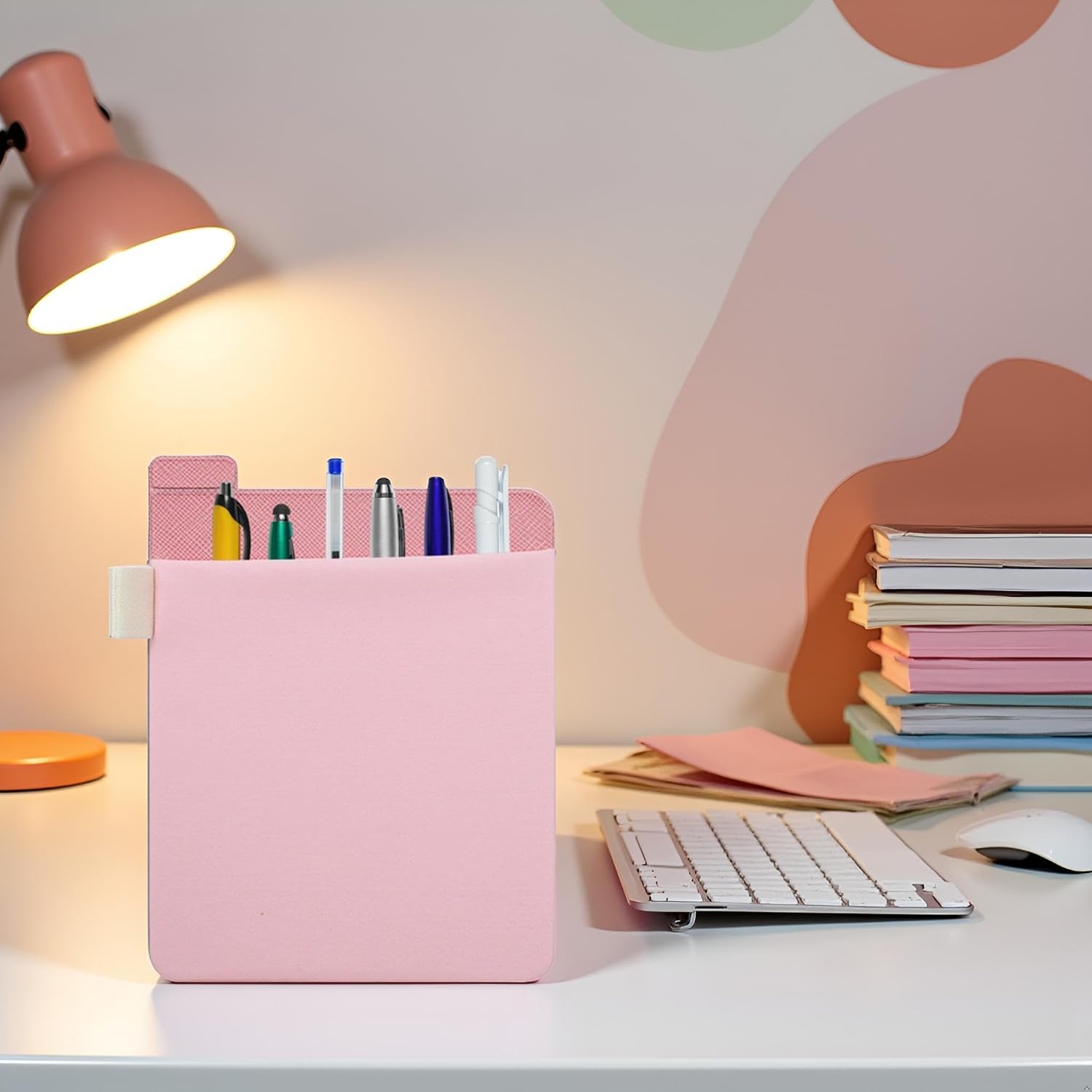 Pink External Hard Drive Holder - External Hard Drive Adhesive Carrying Case,Reusable Sleeve Storage Organizer Computer Hard Drive Bags and Cases for Battery Pack, Computers Accessories