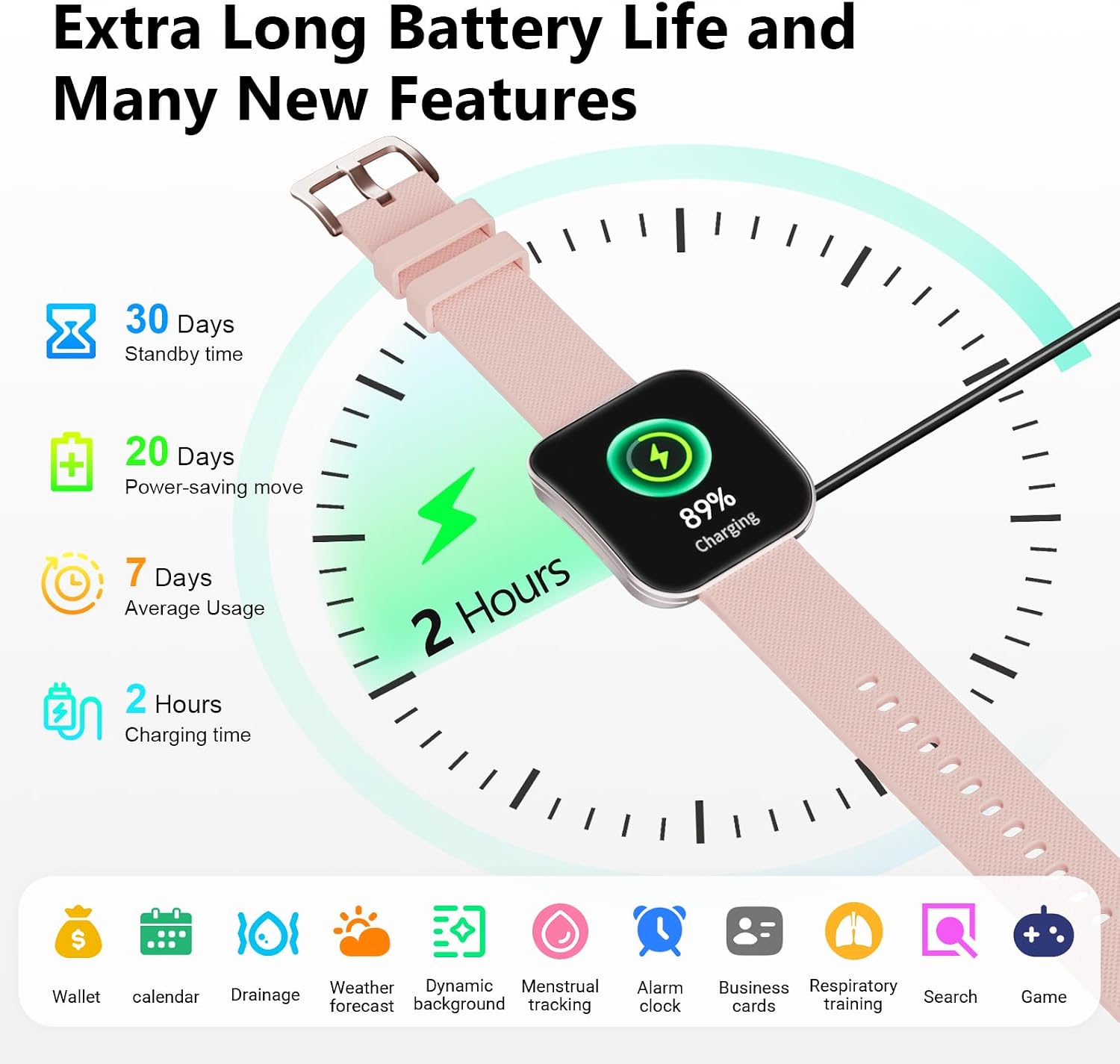 MFVLP Smart Watch for Men Women, Bluetooth Calls, AI Dial, AI Q&A, 1.85" HD AMOLED Curved Display Fitness Watch with Blood Pressure Sleep Heart Rate Monitor