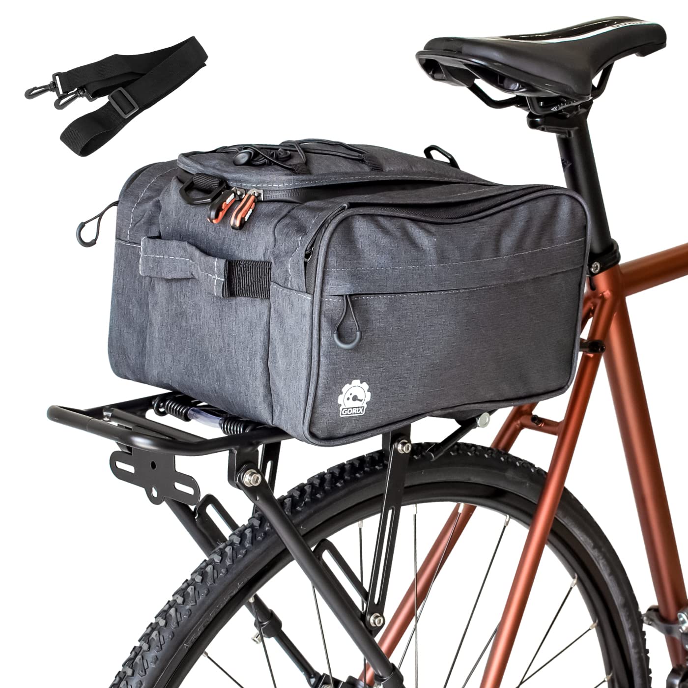 Amazon | GORIX(ゴリックス)自転車リアキャリアバッグ 撥水防水