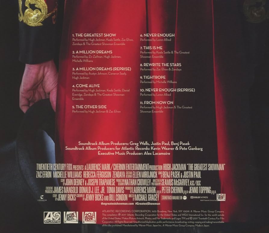 映画 ザ・グレイテスト サウンドトラック CD Amazon.co.jp: Greatest Showman: ミュージック