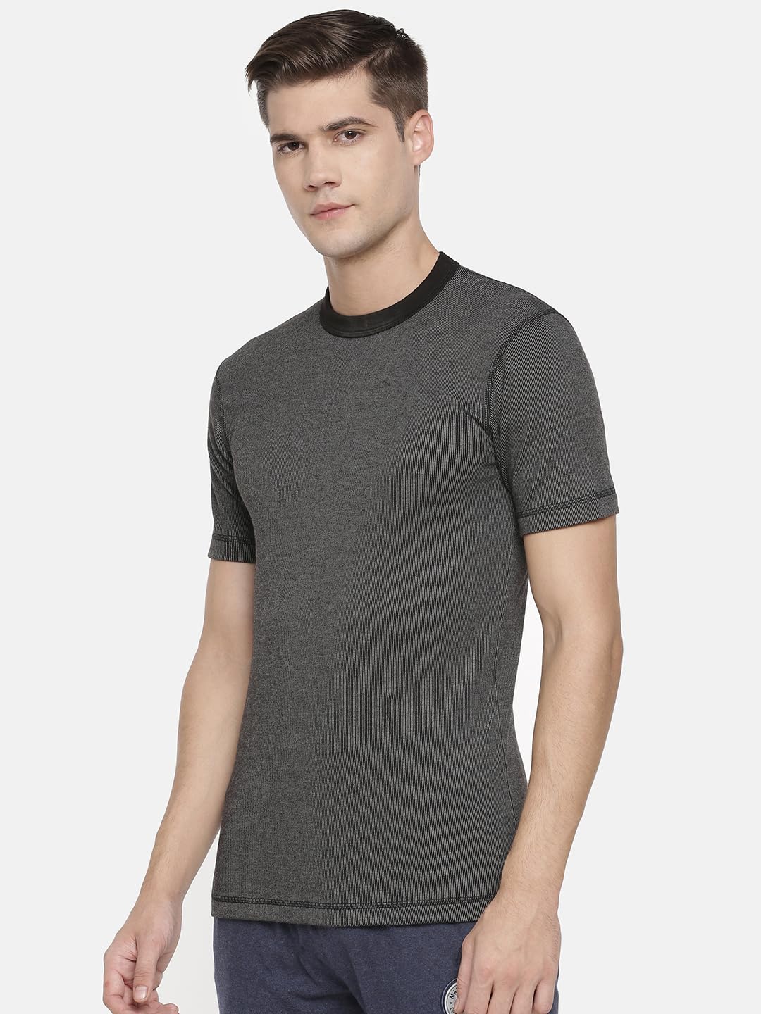 Macroman M-Series Warmax - Maglia termica da uomo, a mezza manica, girocollo, doppio strato, viscosa, cotone, misto poliestere, per il comfort invernale