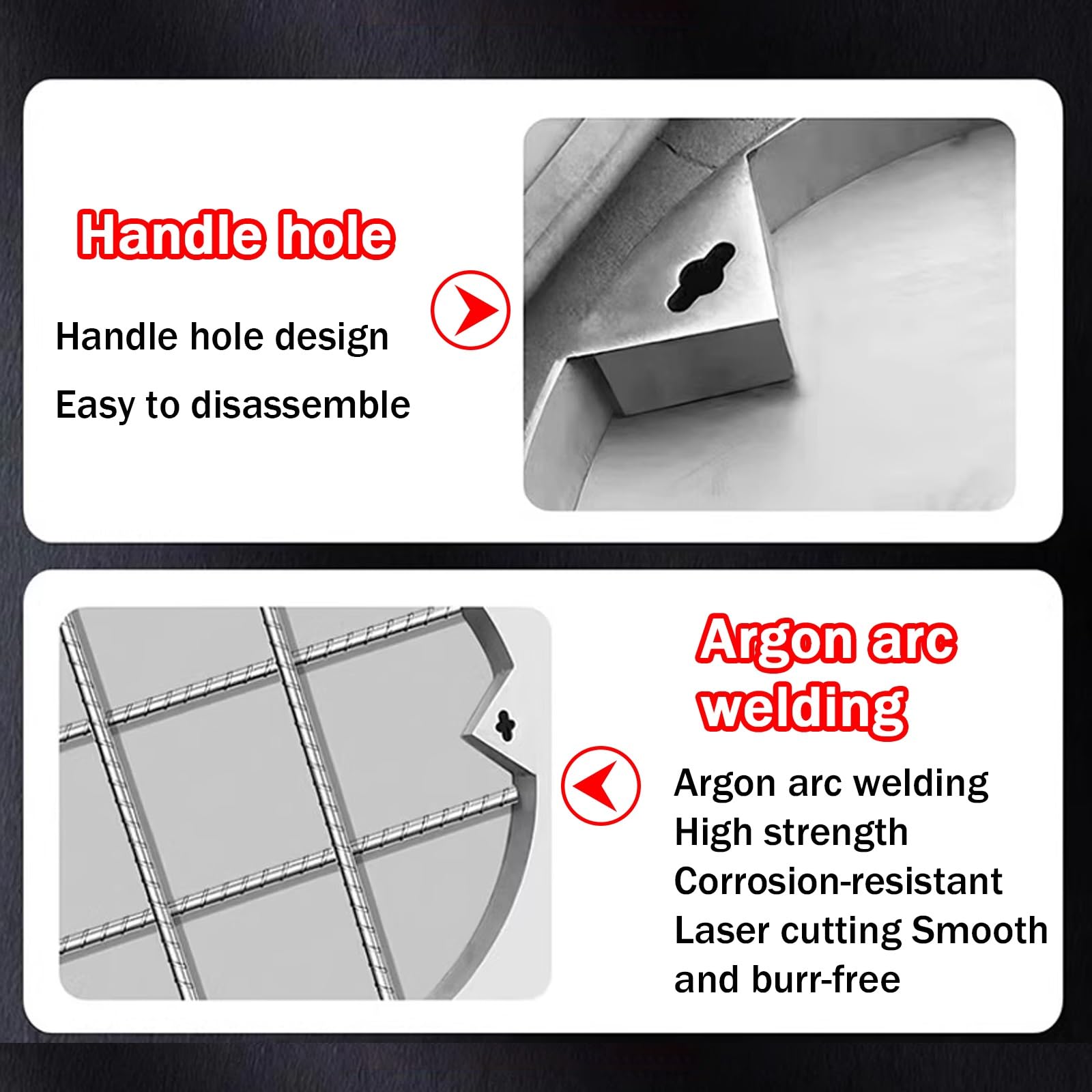 Couvercle de trou d'homme et cadre en acier inoxydable, couvercle de vidange durable pour garage, cour, allée, parking – Couvercle de pompe de puisard invisible, 40 cm de diamètre