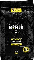 Erva Mate para Chimarrão - Black Erva, Premium, Clássica, Moagem Fina, 1kg