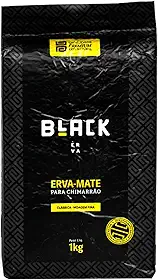 Erva Mate para Chimarrão - Black Erva, Premium, Clássica, Moagem Fina, 1kg