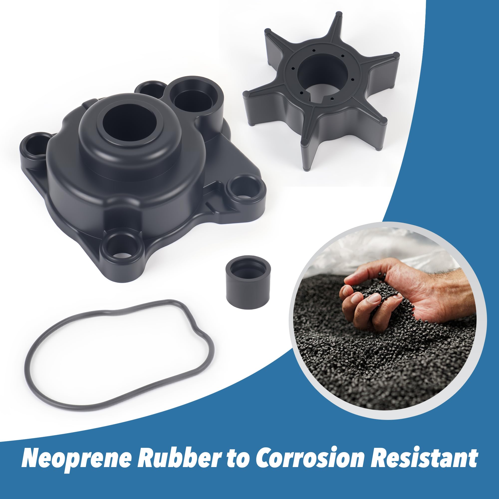 MARKGOO Water Pump Impeller Repair Kit with Housing for Honda
