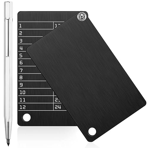 Hotop 2 Pcs Crypto Wallets and 1 Pcs Metal Plate