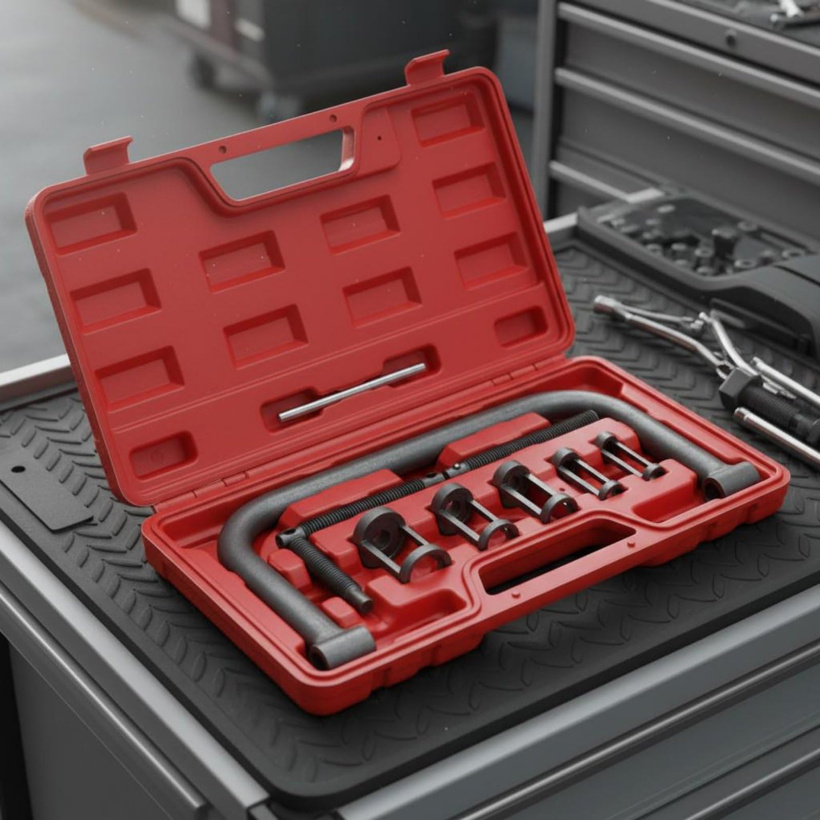 Ronyme Compressore Molle Valvola Attrezzo Motore Kit Valvole Tendi Valvola con a Presa Stabile Adatto per Interventi Auto Fai da Te