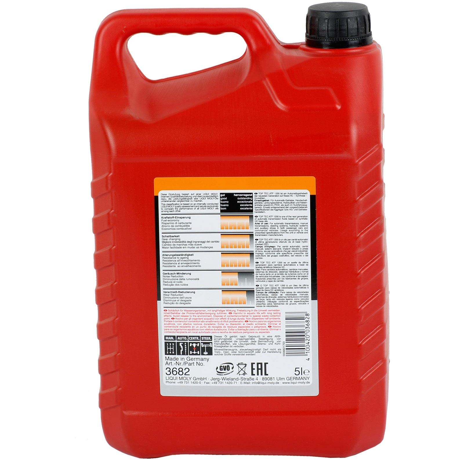 LIQUI MOLY 3682 Olio cambio automatico (ATF) 5L Rosso