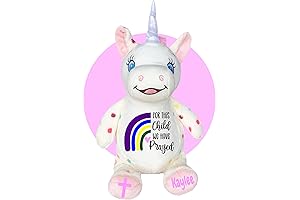 Personalized Unicorn Stuffed Animal for Baby - Christian Baby Gift