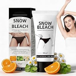 Crema Schiarente Corpo e Intima,Crema sbiancante anti macchie di pigmento e melanina per collo, ascelle, ginocchia, gomiti, interni cosce, donne e uomini, 60 ml