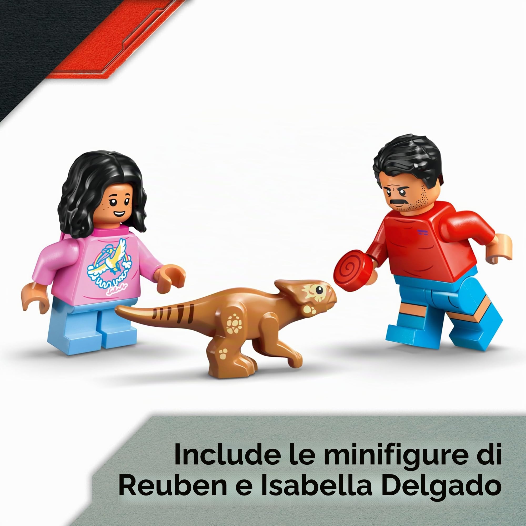 Lego Jurassic World Raptor: inseguimento con il fuoristrada – 76972 Lego Raptor con sacchetto regalo, Jurassic Set dinosauri dai 7 anni in su