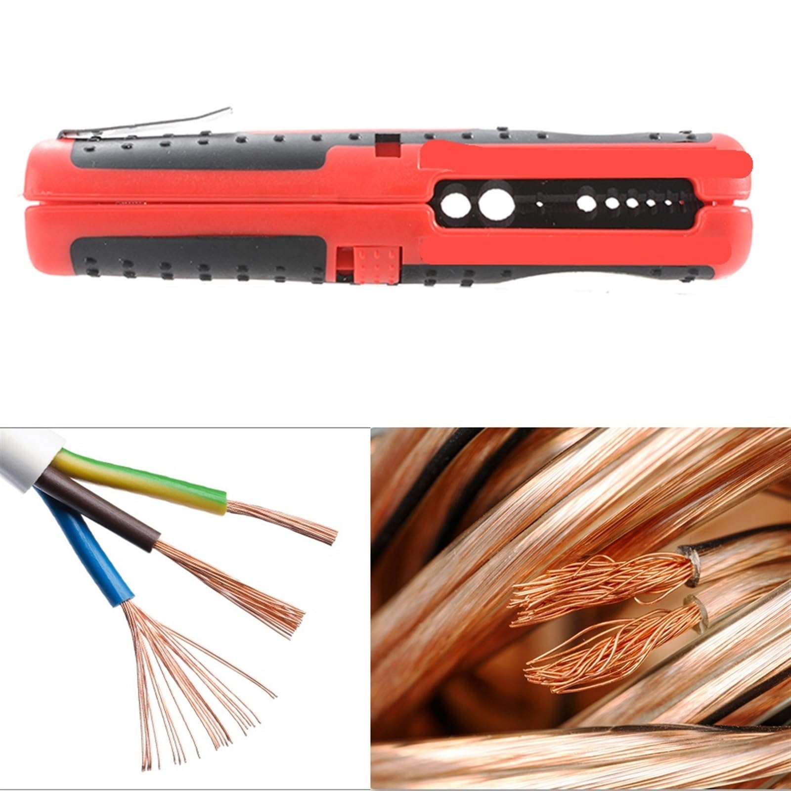 JINGYAN Alicates universales Cable Wire Stripper Portable Strip Line Stripping Cutter Pliers Crimping Tools