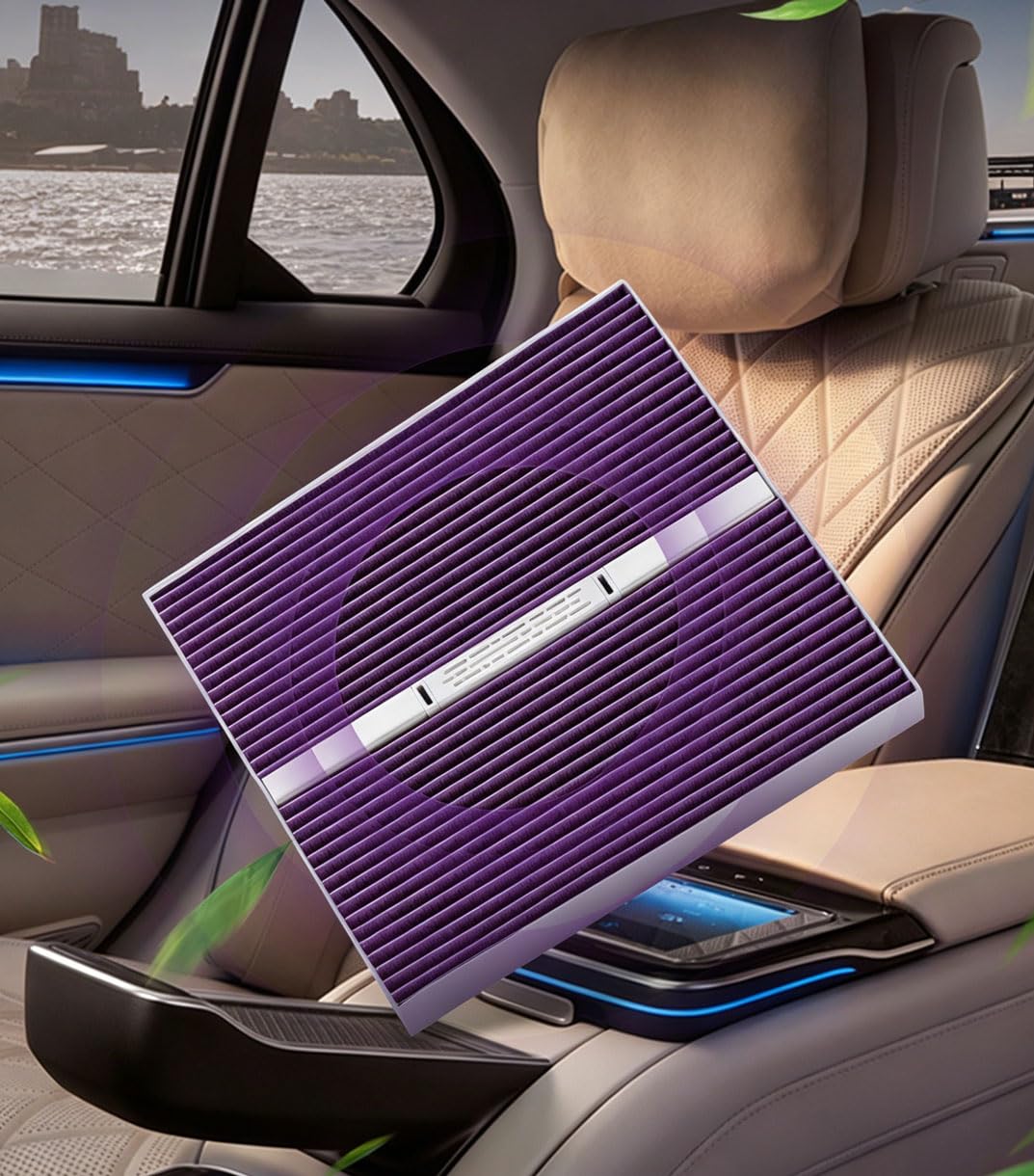 Pink Palm Filtro Abitacolo ai Carboni Attivi Profumato, per Tesla Model 3 2019-2026, Filtro Aria Condizionata con Fragranza Premium Legno di Agar,Accessori Auto