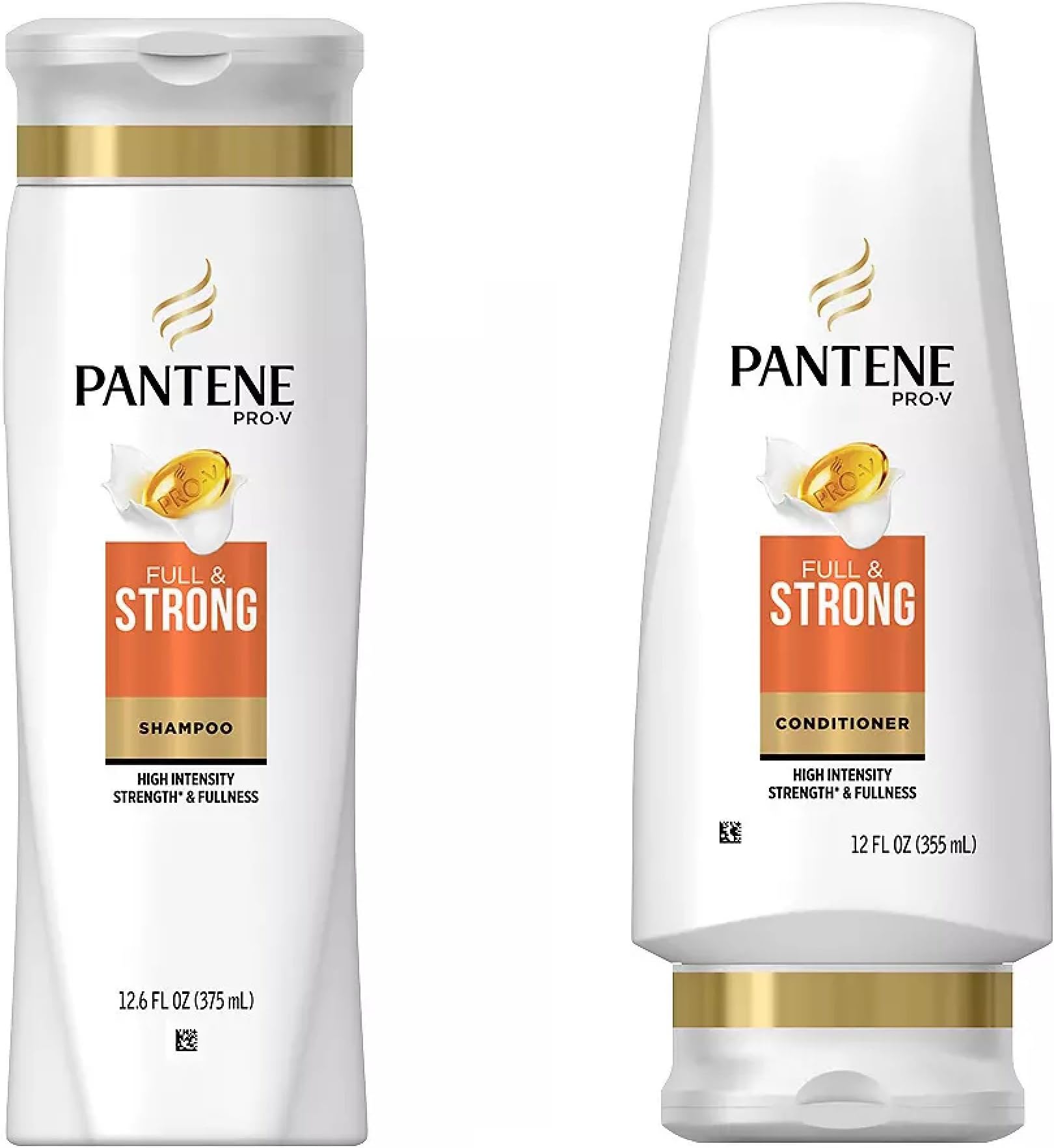 Pantene Pro-V FULL & STRONG Shampoo & Conditioner High Intensity Strength & Fullness ( 2 pack - 12 oz bottle each )