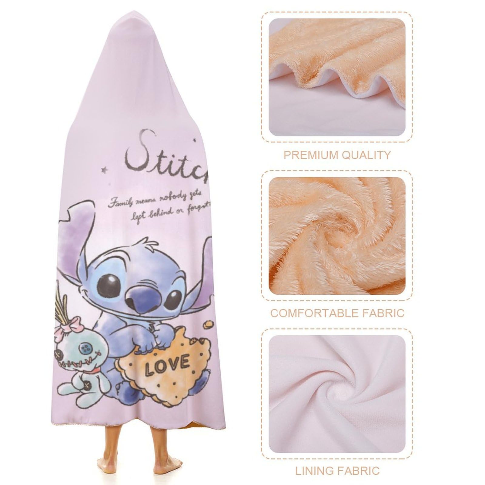 新品★スティッチ 着るブランケット ルームシューズ　スクランプ 湯たんぽ　完売品 新品☆スティッチ 着るブランケット ルームシューズ スクランプ