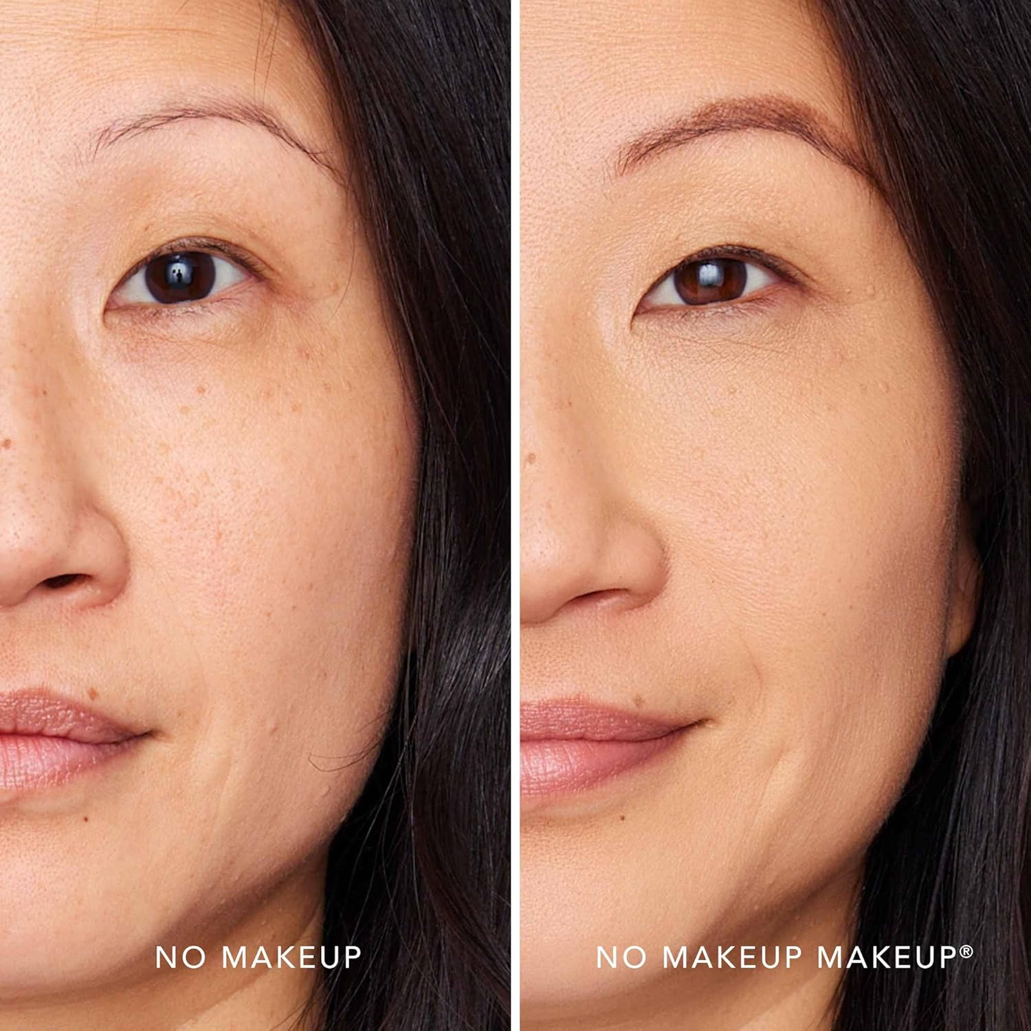 No Makeup Makeup FlexShade Foundation + Brush Duo, Cream-Balm Formula Conceals, Corrects and Camouflages with Skin-Tone Adaptive Technology, Buildable, Long-Lasting, Cruelty-Free, Vegan, Natural - Image 3