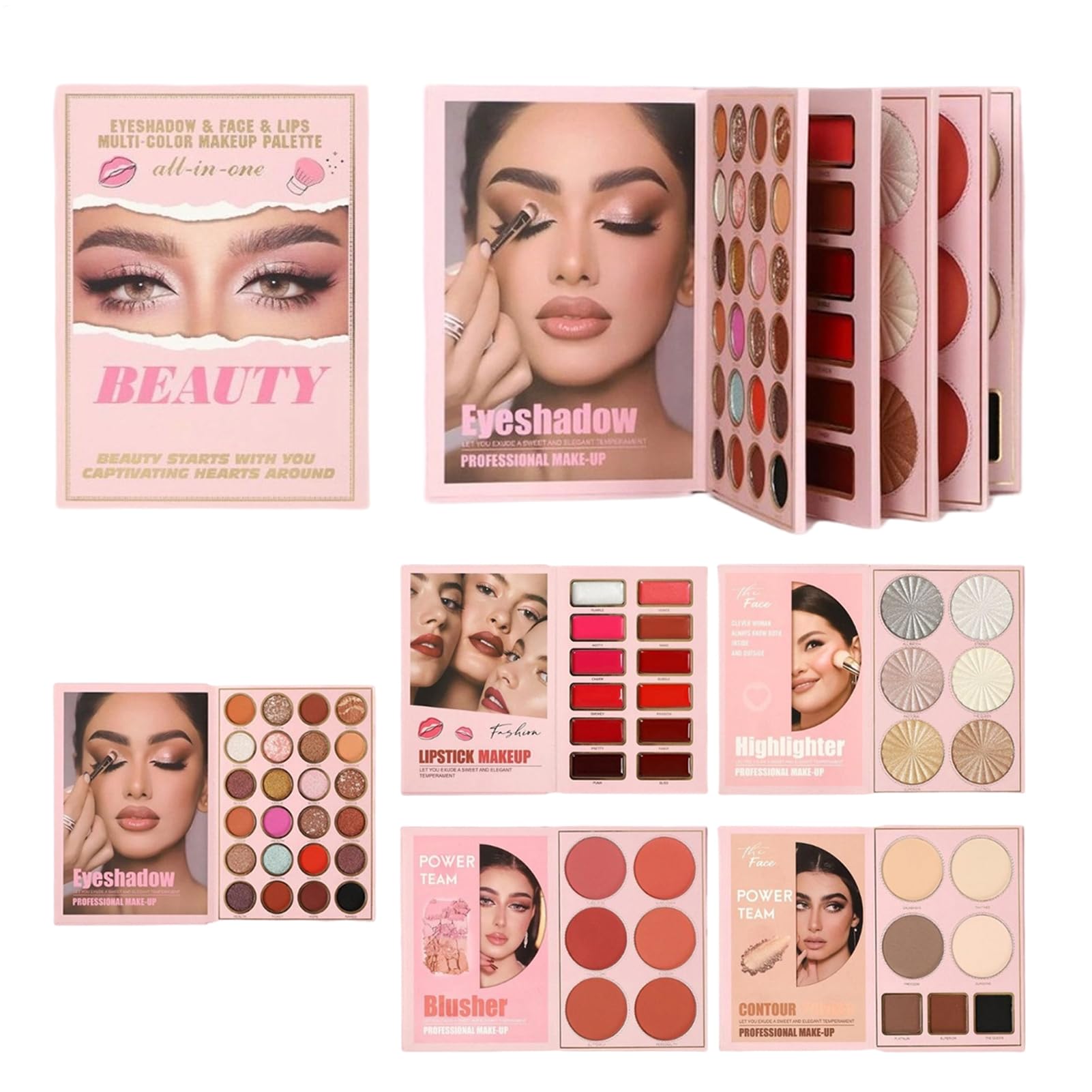 Di Ombretti Trucco 55 Colori Pigmentati Intensi Con Glitter | Palette Trucco Viso E Occhi Colorata Con Blush Per Donne Adolescenti Compleanno Natale Festa Matrimonio Appuntamenti Lavoro