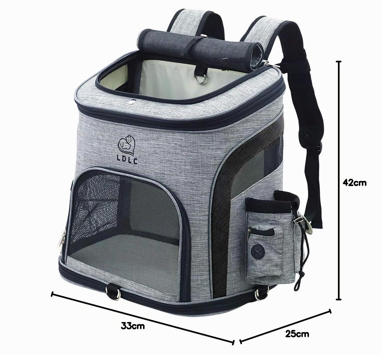 HYZH Groß Haustier Rucksäcke haustiertragetasche Atmungsaktive Outdoor Faltbarer für Hunde und Katzen 40X37X28cm