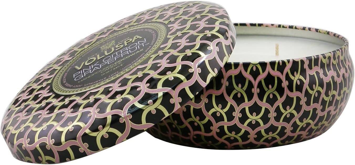 Pink Citron Grapefruit - 3 Wick Tin Candle Pink Citron Grapefruit