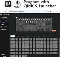 Vista 4 de Keychron Q3 - Perilla de teclado mecánico personalizado con cable, TKL Tenkeyless QMK/VIA macro programable con interruptor rojo Gateron G Pro