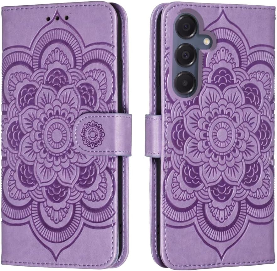 for Samsung Galaxy A16 Case Wallet with Card Holder Kickstand Magnetic Soft Leather Flip Fold Case for Samsung A16 Cover (Purple)