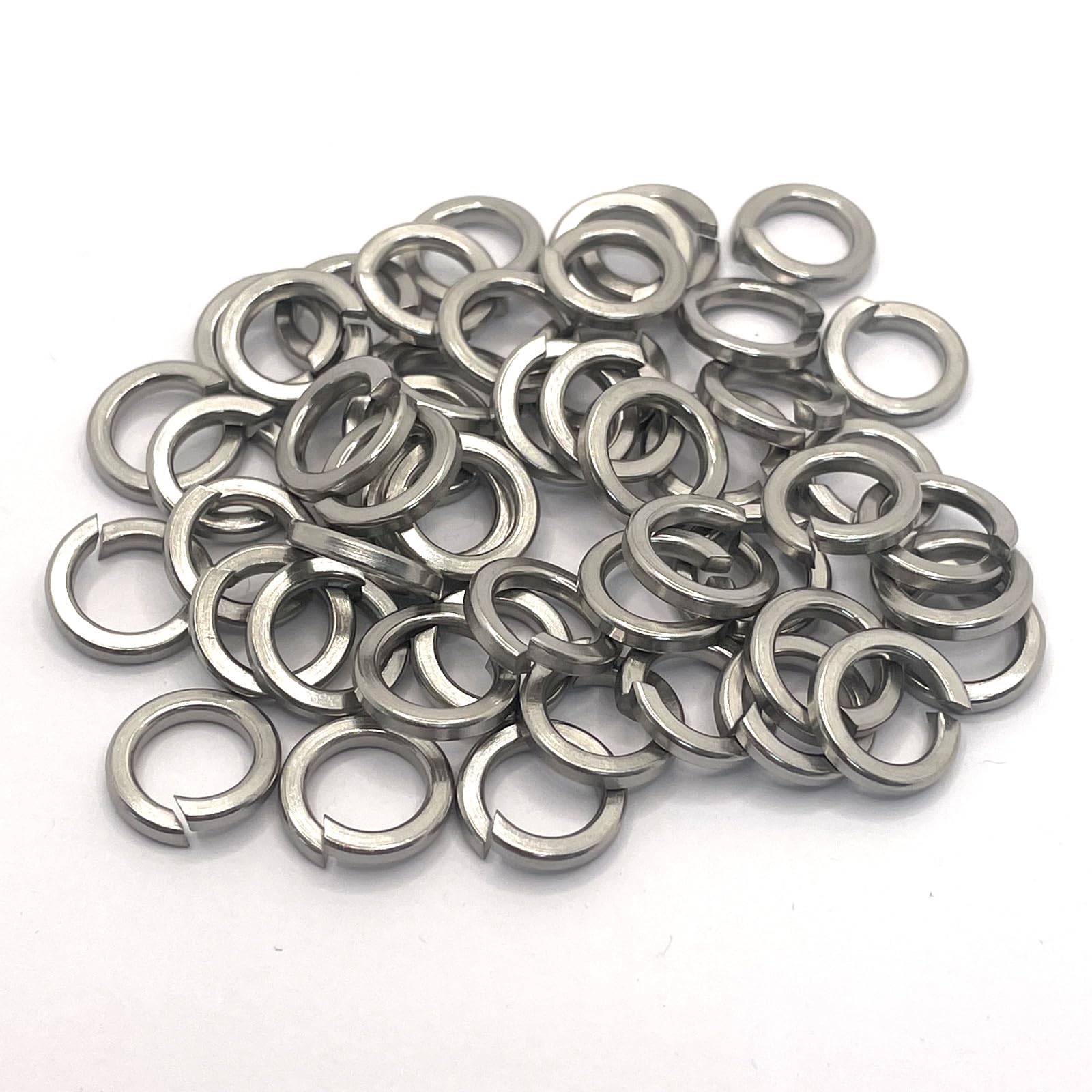 M8 Spring Washer DIN7980, Square section, A4 (316) Stainless Steel (Pack of 50), M8 (Pack of 50)