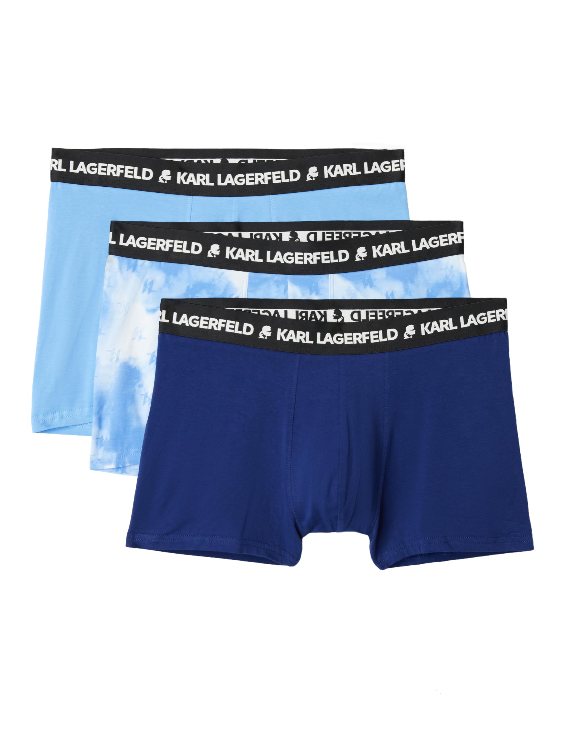 Karl Lagerfeld Hombre Trunk Ropa Interior de Algodón Cómoda Bóxer Corto Pack 3 6