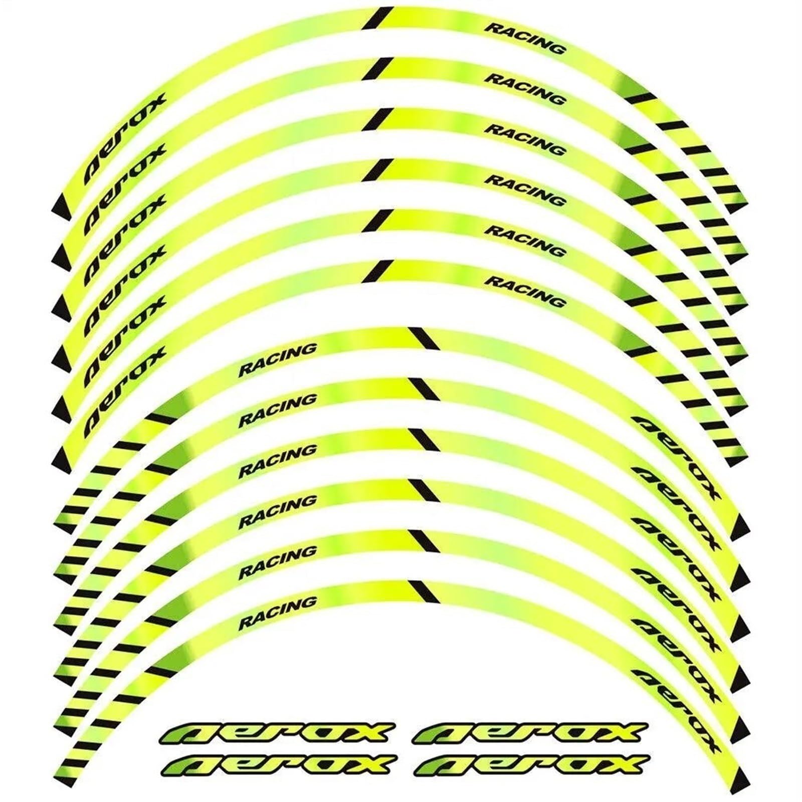 Motorcycle Wheel Sticker Decal Reflective Rim for Yamaha NVX155 for Aerox 155