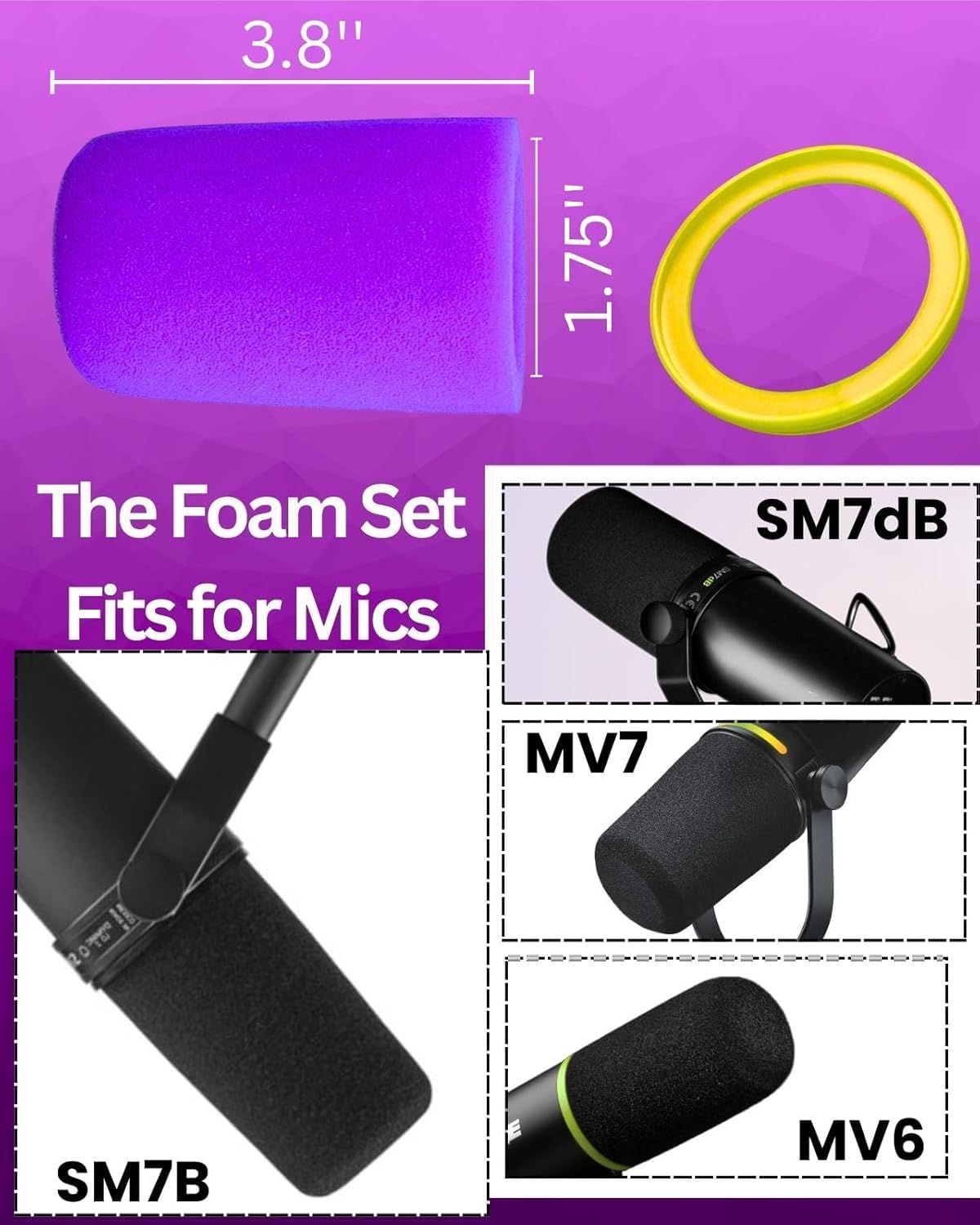 Amazon.com: RhymKawa SM7B Windscreen for Shure SM7B SM7dB