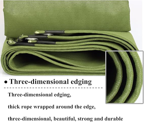 Outdoors Canvas Tarps,tarps Heavy Duty Waterproof,Truck Tarp,Green Resistant Tarpaulin Cover,with Rot/Tear Proof,Billboard Tarp Warehouse,for Car Boat Camping Firewood Woodpile Camping & Pool