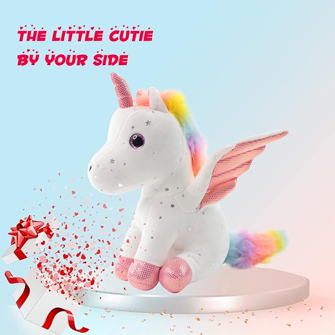Sew Butiful 20cm Unicornio Peluche Suave Regalo para Niñas 3-8 Años miniatura 4