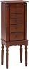 Powell Lightly Distressed Deep Cherry Jewelry Armoire