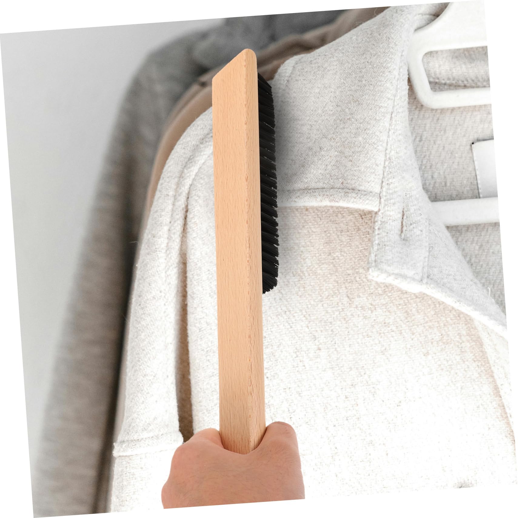 4piezas Cepillo De Limpieza Para Ropa Mango De Madera Cepillo Para Sábanas y Para Eliminar y Manchas Textiles