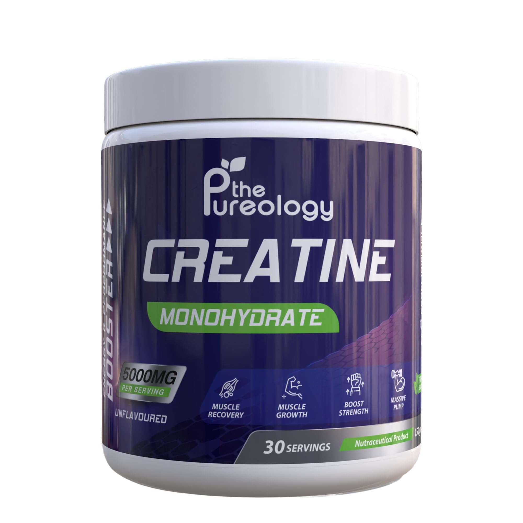 thepureology Creatine Monohydrate powder, 5,000mg, 30 Servings, 150g, Aids Muscle Growth, Recovery, Strength, Pump (B0DJ7MNYKF) Amazon Price History, Amazon Price Tracker