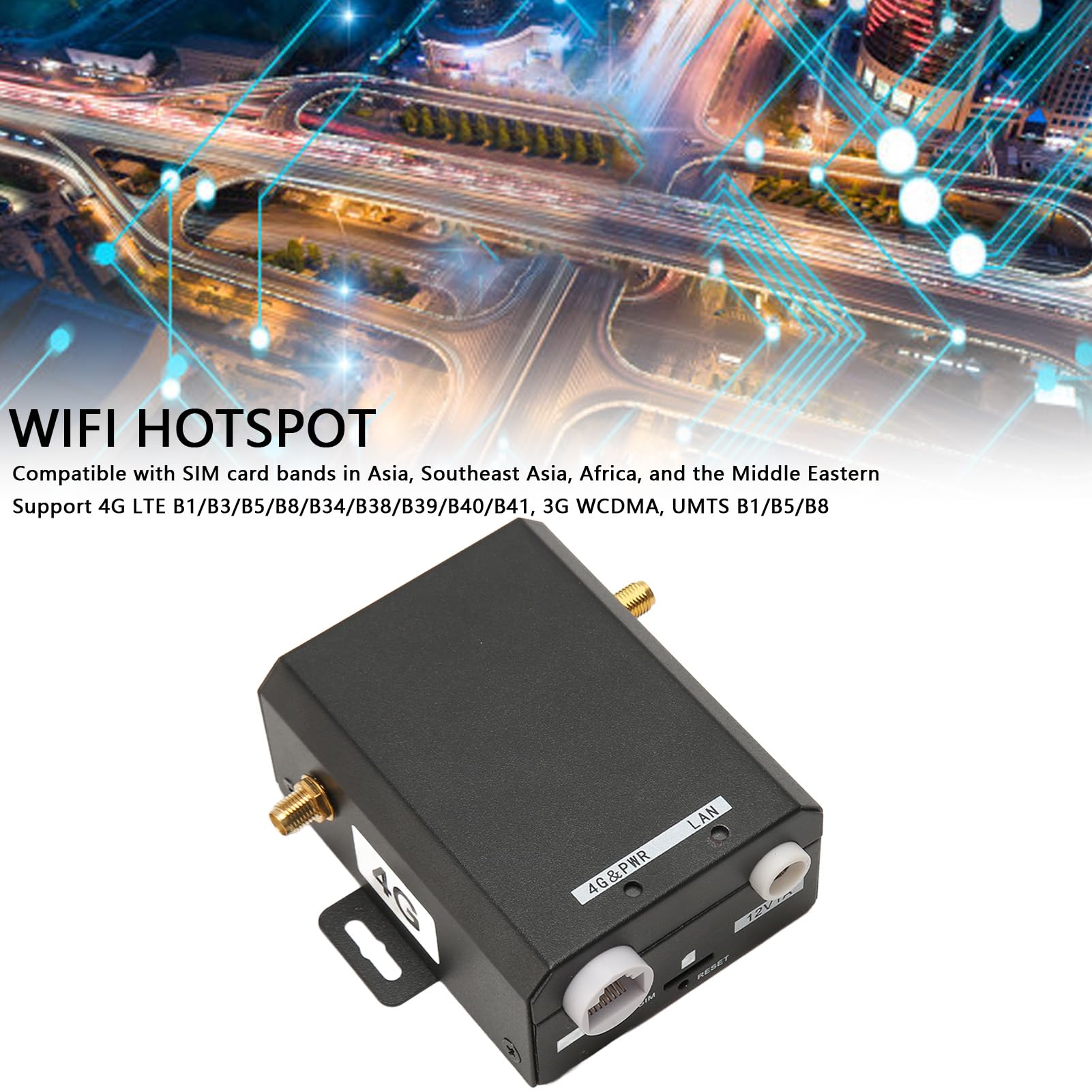 Router Industriale 4G LTE 150Mbps Con Slot Nano SIM - Supporta 16 Utenti, Antenne Esterne, Per Asia E Sud-Est Asiatico - 2