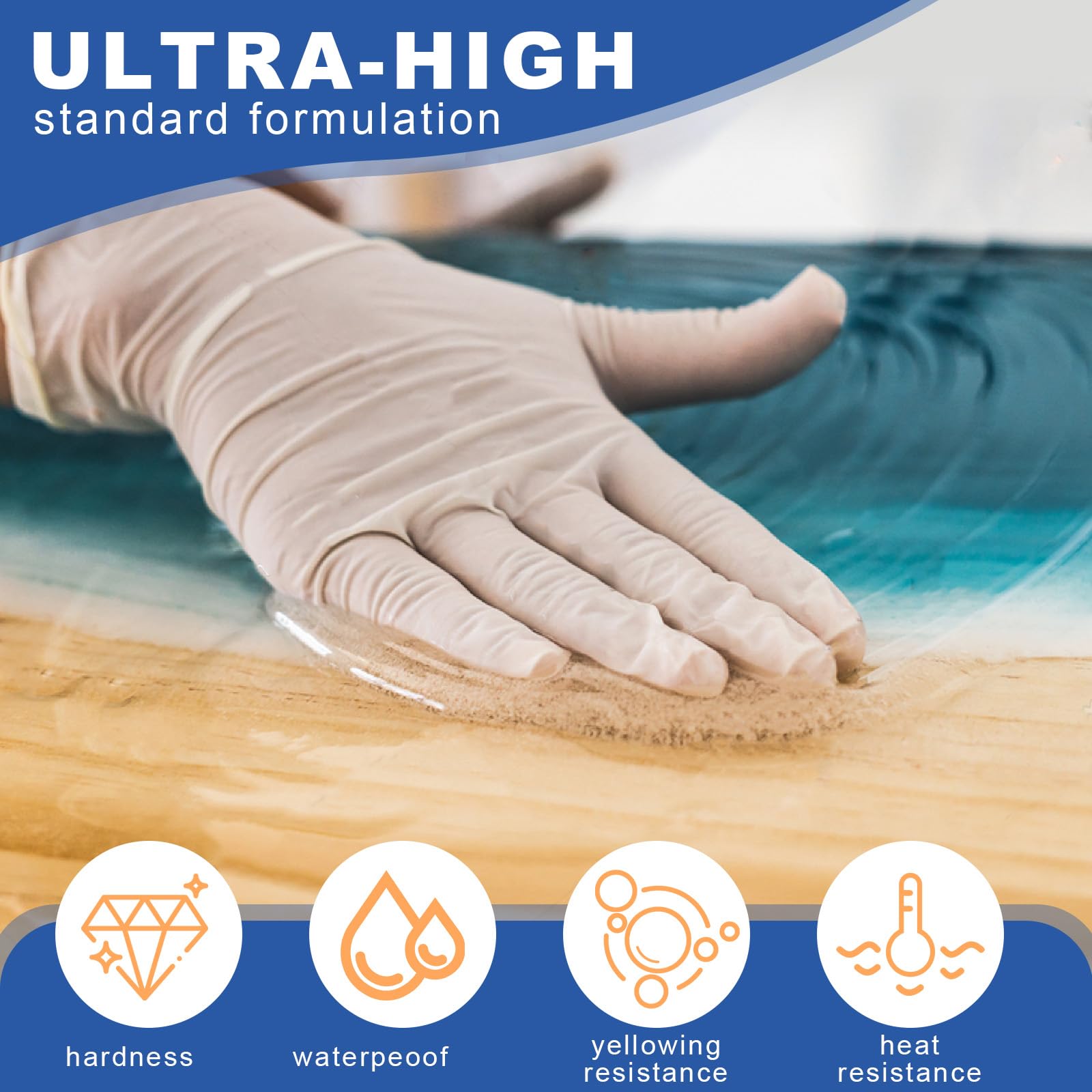 Résine époxy Avec Pigments, 2000 Ml De Résine époxy Transparente, Kit