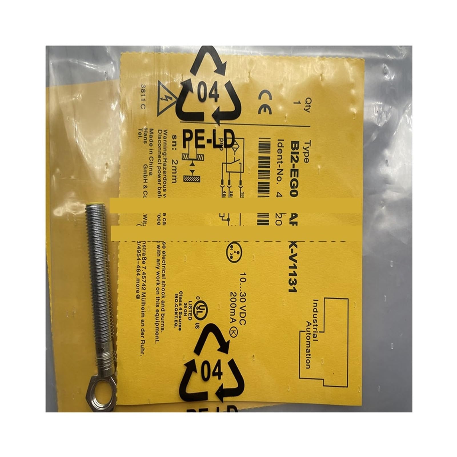 Zoz03y0 Bi2-Eg08-Ad4x Proximity Switch Sensor