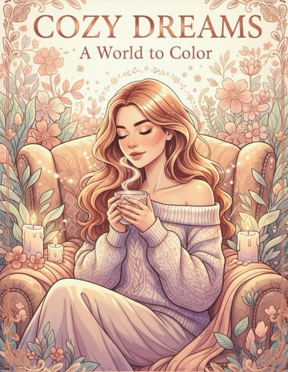 Cozy Girl Coloring Book for Adults 17+: 35 Relaxing Scenes for Peace & Comfort
