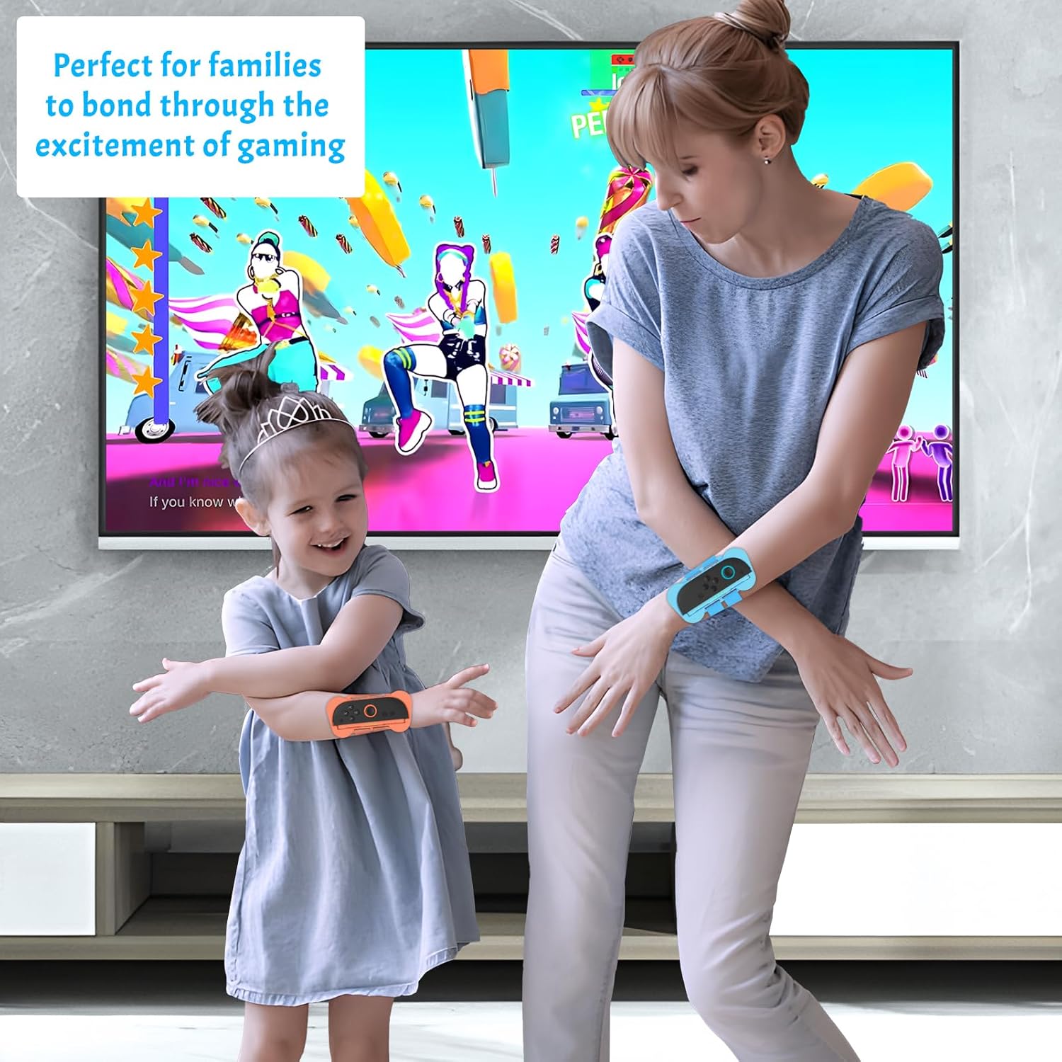 JDDWIN 2 Pack Wrist Strap Compatible with Nintendo Switch 2, Just Dance 2025/2024/2023 for Zumba Burn It Up, Adjustable Elastic Straps for Switch 2 Joy-Con Controller,Upgraded Wrist Bands Adults and Kids - Image 6