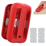 Edge Banding Trimmer with Tungsten Carbide Blades&comma; Hand Planer Versatile Woodworking Edge Trimmer for Burrs&comma; Manual Edge Banding Cutter for ABS&comma; PVC&comma; Veneer&comma; and Melamine - Red